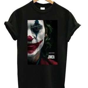 Joker Joaquin Phoenix Poster T Shirt Retro Movie Graphic Fan Gift Vintage Meme